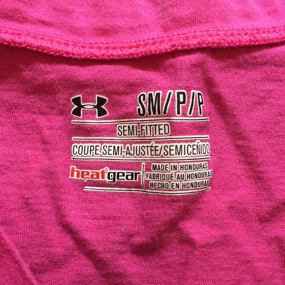 Hot Pink Under Armour Tee - Picture 3 of 3